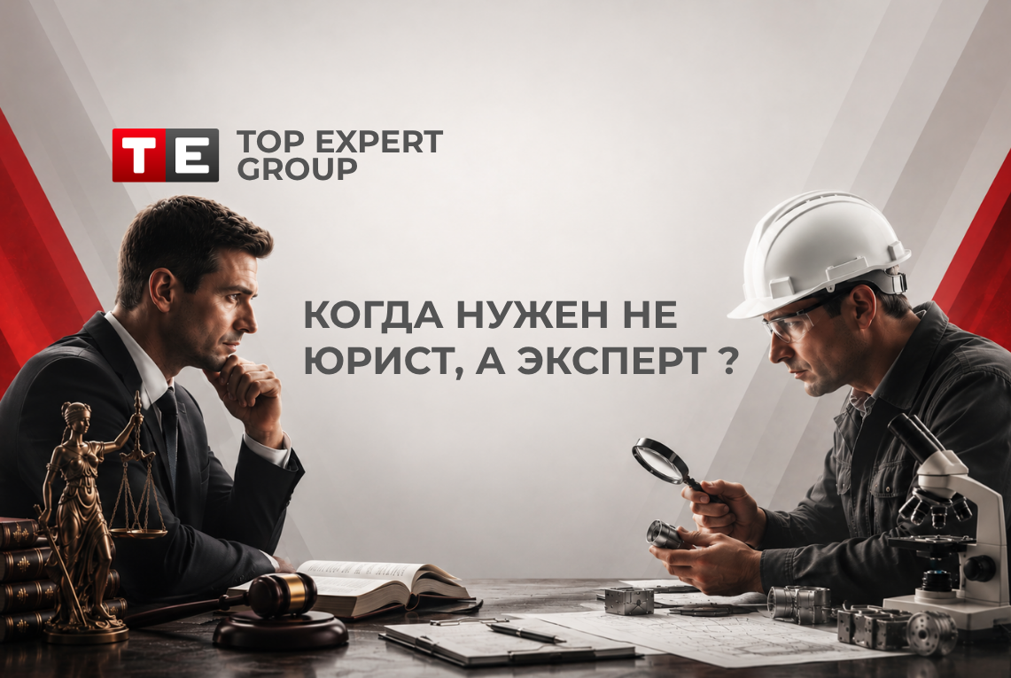 Эксперт, а не юрист когда нужен